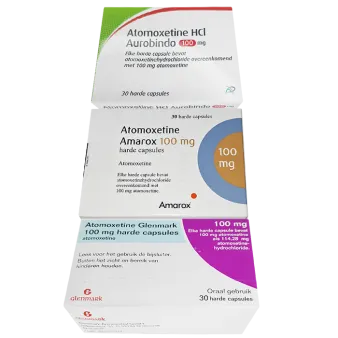 Атомоксетин 100 мг Европа :: Аналог Когниттера :: Glenmark / Aurobindo/ Amarox  капс. №30